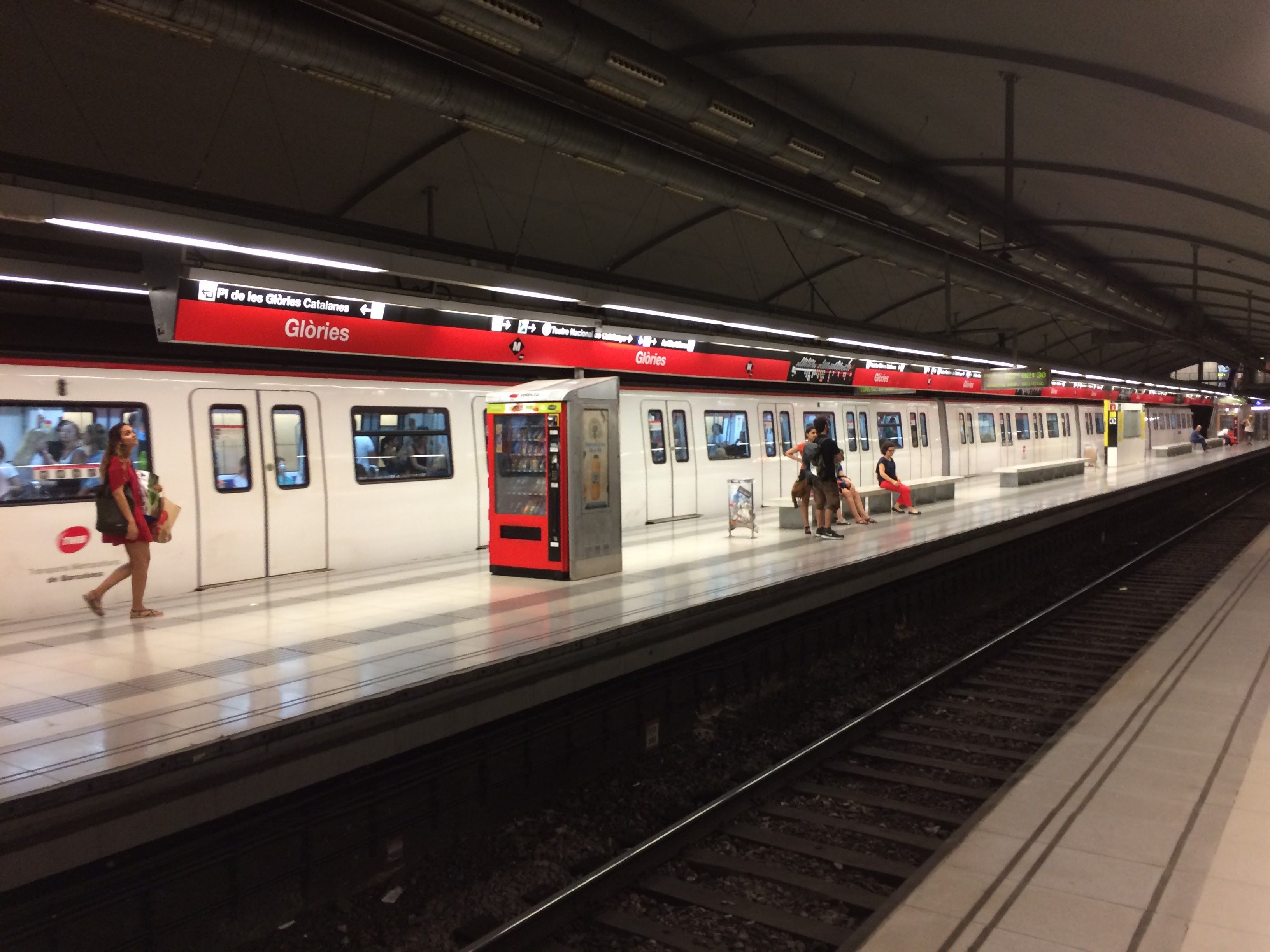 Barcelona metro station