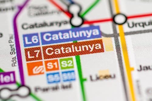 Metro-Liniennetz Barcelona