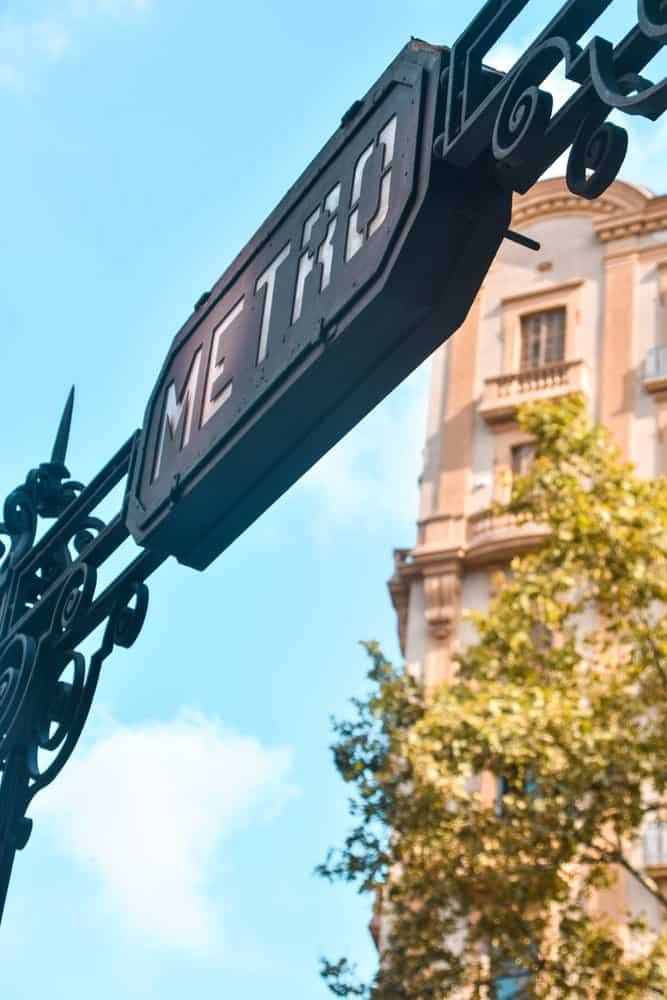 Station de métro à Barcelone